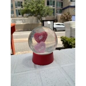 Holiday Home BE MINE Valentine's Day Heart Snow Globe
